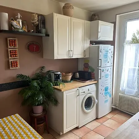 Paris 14E Calme 30M2- Cuisine -Metro Glaciere